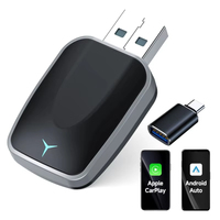 2025 NEW 2 In 1 Wireless Carplay AI Box Android Auto Plug And Play Applicable To Convert Original Car Wired Carplay To Wireless
