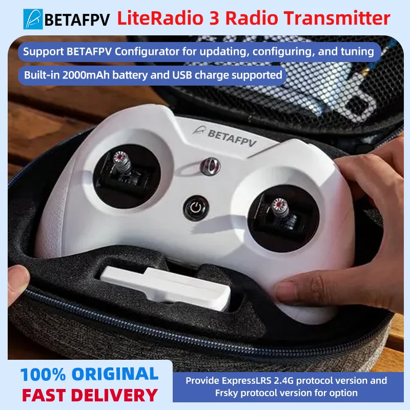 

BETAFPV LiteRadio 3 Radio Transmitter ELRS 2.4G ExpressLRS Remote Control For Beginner RC FPV Racing Drone Quadcopter Freestyle