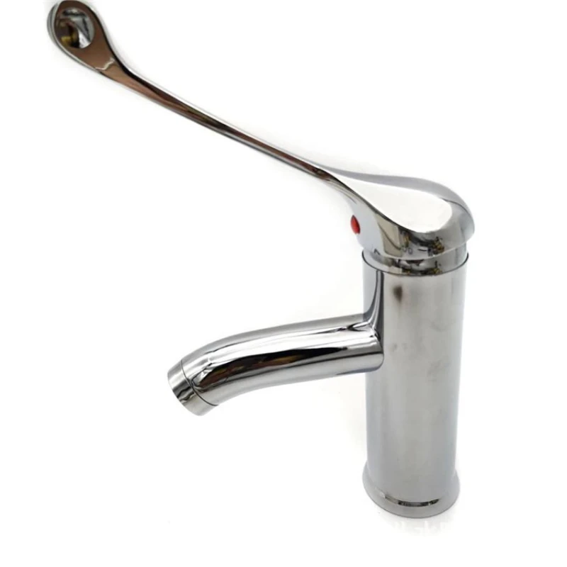Hot and Cold Basin Faucet for Restaurant and Hospital Use with Extended Handle Elbow Open Faucet xxx