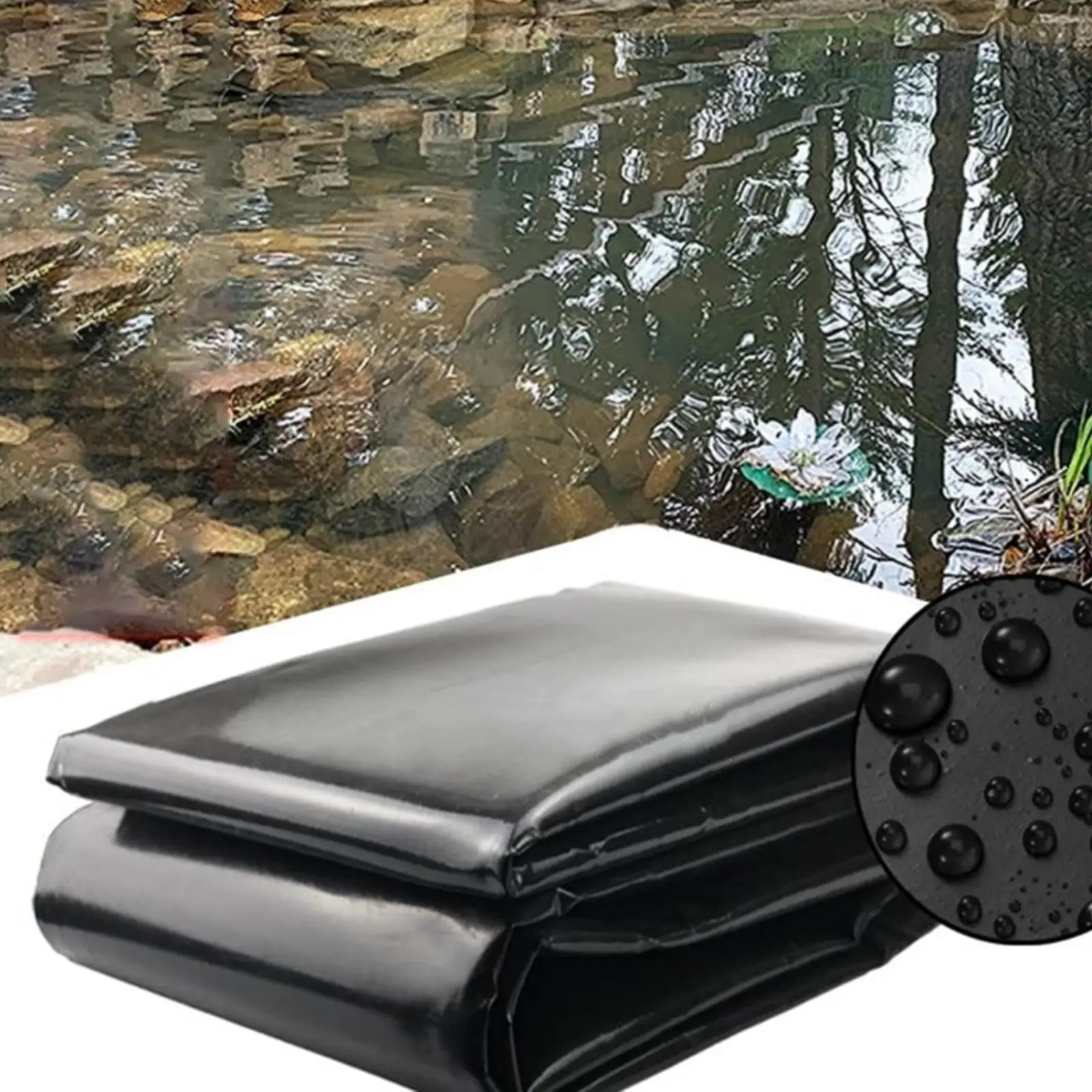 Pond Liner Folding Anti Seepage Accessories High Performance Convenient Koi Ponds for Fountain Outdoor Ponds Water Garden