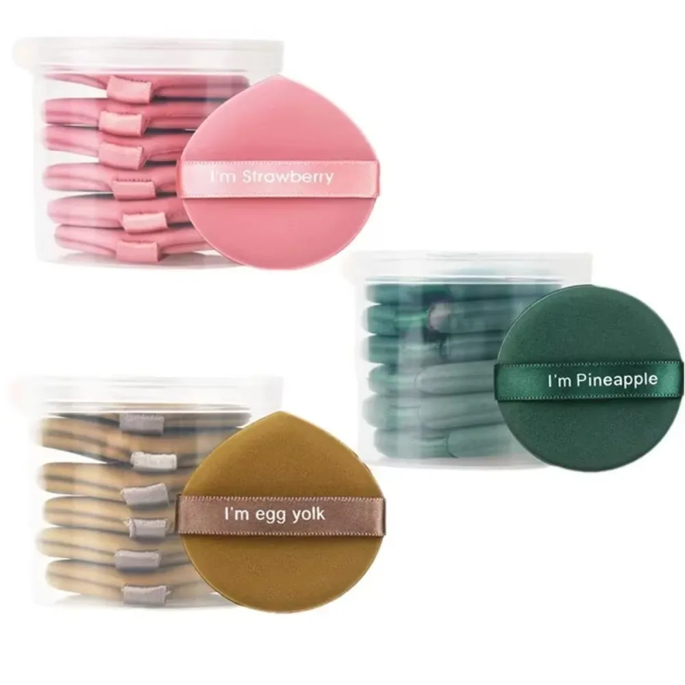 7PCS 7개입 화장품 퍼프 슈퍼 소프트 파우더 흡수 없음 메이크업 스펀지 에어 쿠션 Q 엘라스틱 뷰티 에그 여성용