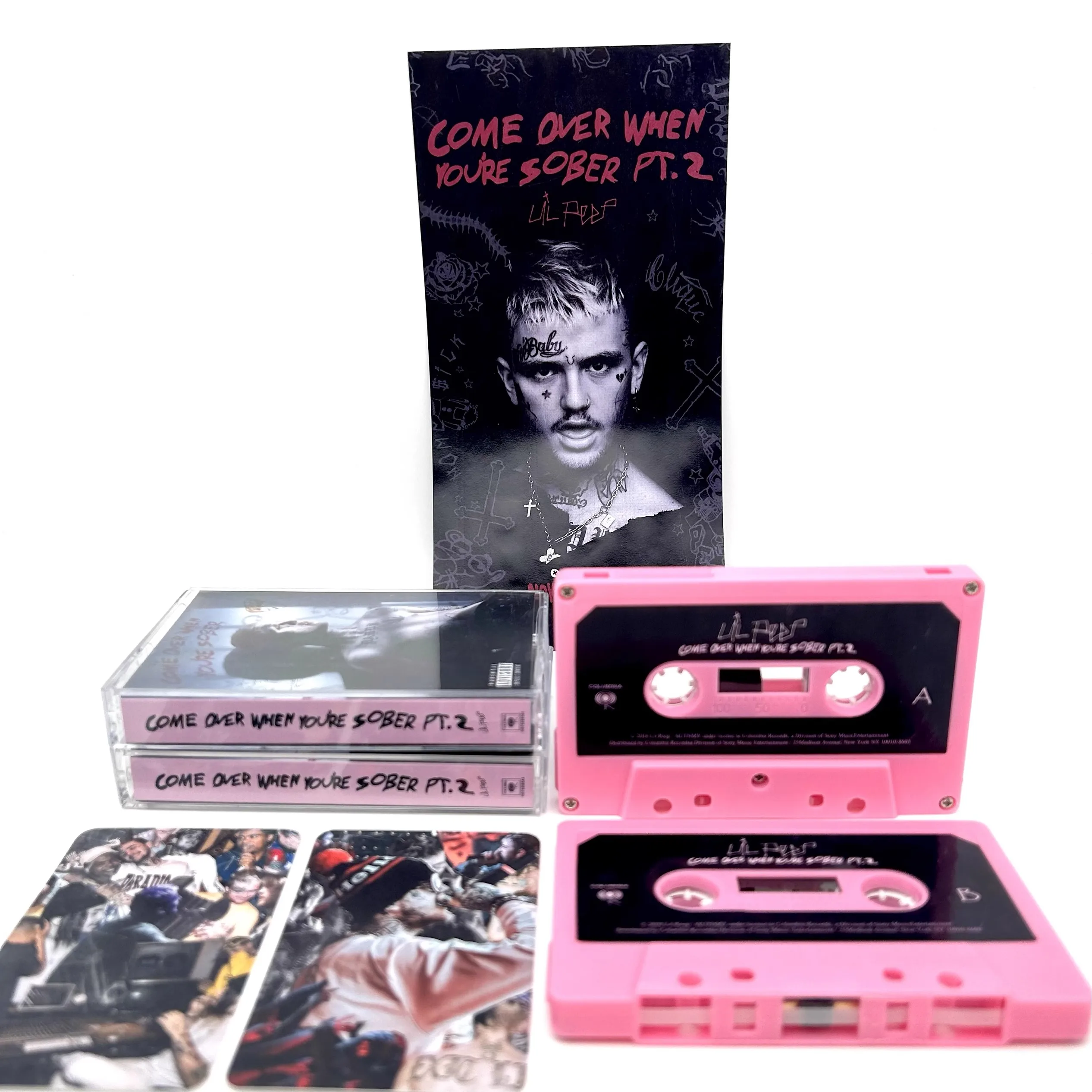 Rap Lil Peep Music Tape Come Over When You're Sober Pt 2 Album Cassettes Cosplay Walkman Car Recorder Soundtracks Box Collection