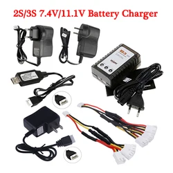 7.4V/7.6v 11.1v/11.4v Lipo Battery charging Parallel line cable USB 2S 3S balance charger B3