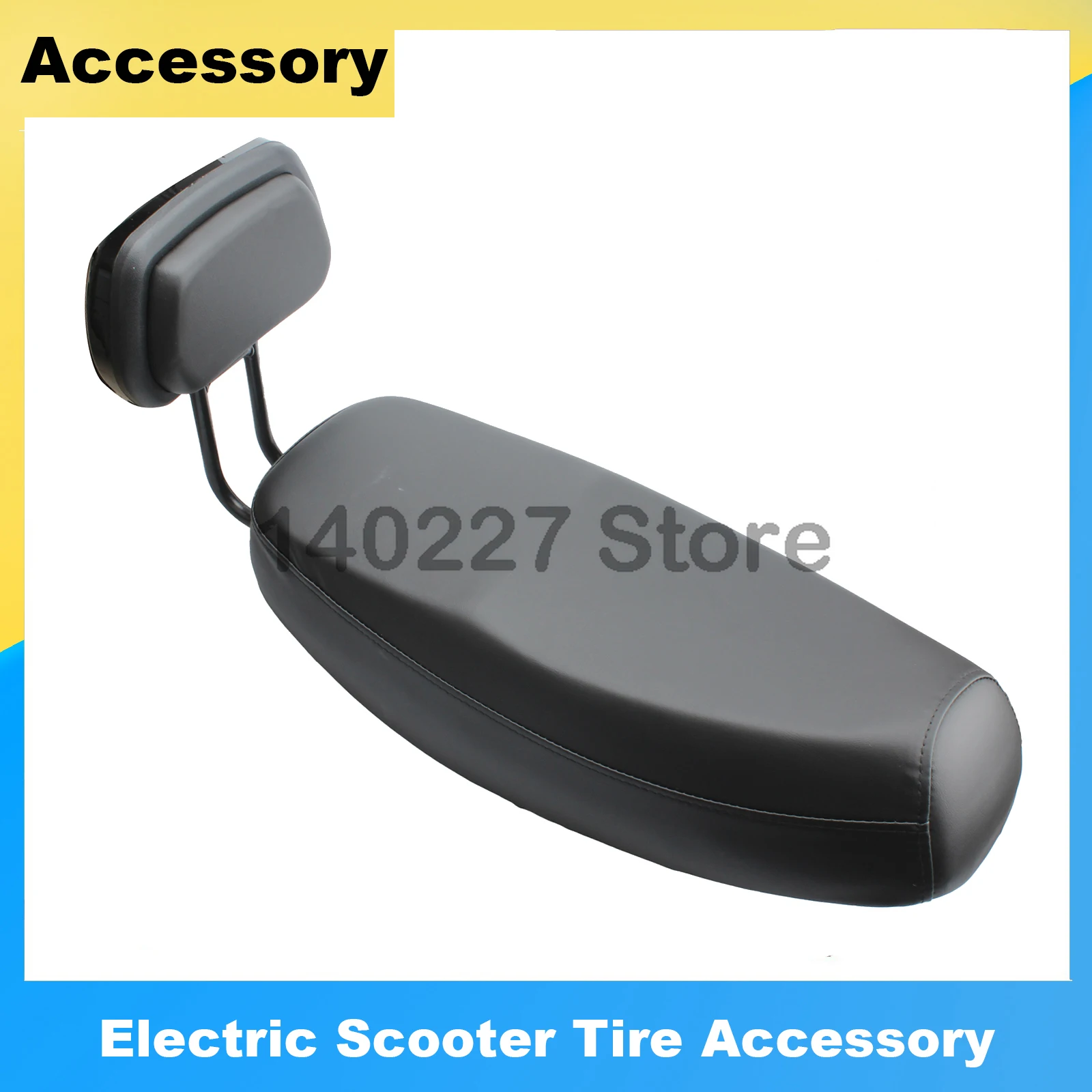 Electric Scooter Modified Cushion Double Riding Seat Suitable Backrest Bracket for 10inch 13 Inch Electric Scooter Accessories