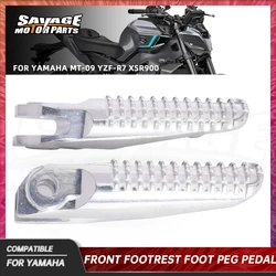 MT09 2025 Front Footrest Foot Pegs For Yamaha MT-09 SP YZF R7 XSR900 2021+ Motorcycle Left Right Rider Pedal Footpegs Platform