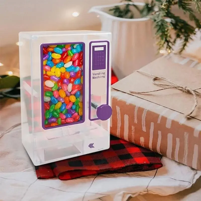 Plastic Candy Machine Toy Small Vending Machine For Children Treats Sweet Storage And Kids Room Decoration Shelf Display 15UB