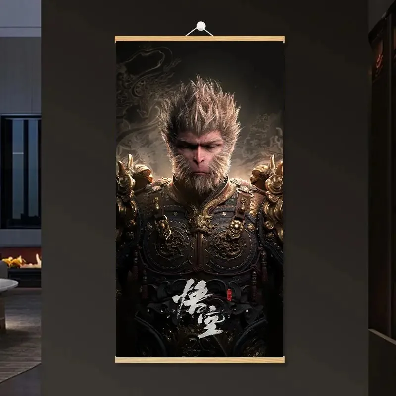 Black Myth Wukong Facing Destiny Game Surrounding Decoration Poster Esports Room Internet Cafe Decoration Hanging Painting