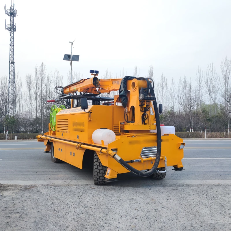 Labor Saving Trailer Mounted Wet Mix Shotcrete Robot Efficient Trailer Concrete Sprayer Machine For Automated Tunnel Lining