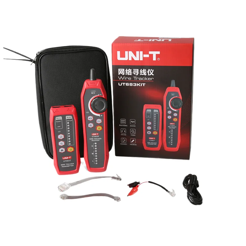 UNI-T UT683KIT Lan Tester Network Wire Tracer Cable Tracker RJ45 RJ11 Telephone Line Finder Repairing Networking Tool