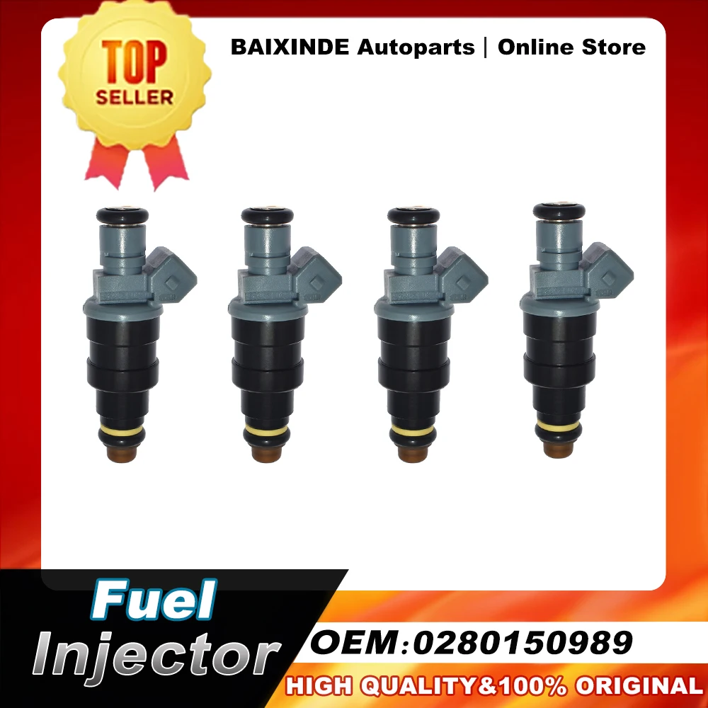 1/4PCS OEM 0280150989 1389563 Fuel Injector Nozzle For Volvo 740 KOMBI, 850 ESTATE, S70, V70 Car Accessories