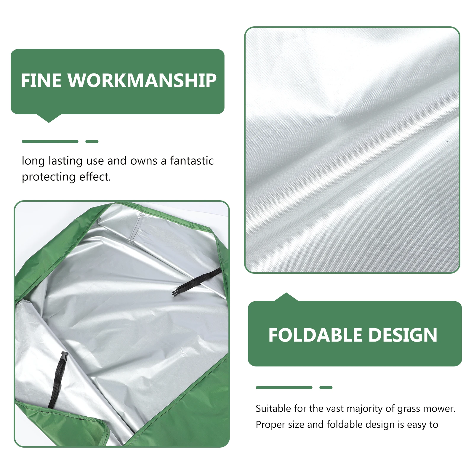 

1Pcs Lawn Mower Cover Waterproof Protective Grass Machine Dustproof Outdoor Cover Heavy Duty All-Weather Lawn Tractor Protector