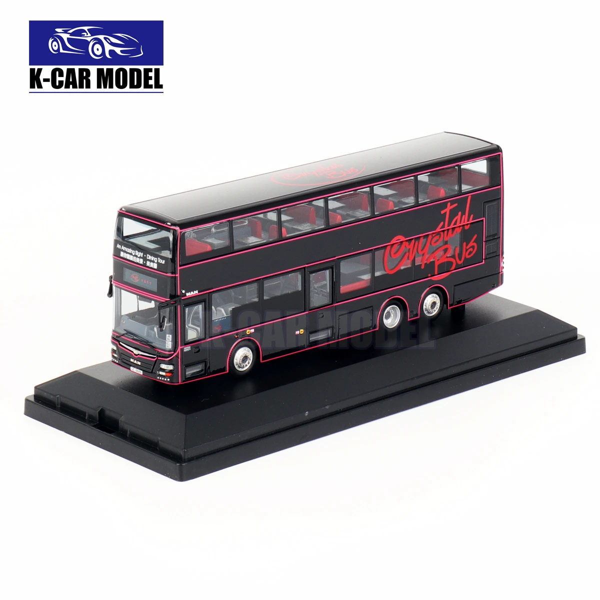 M1 1/76 HONGKONG MAN A95 Crystal Bus Diecast Car Model