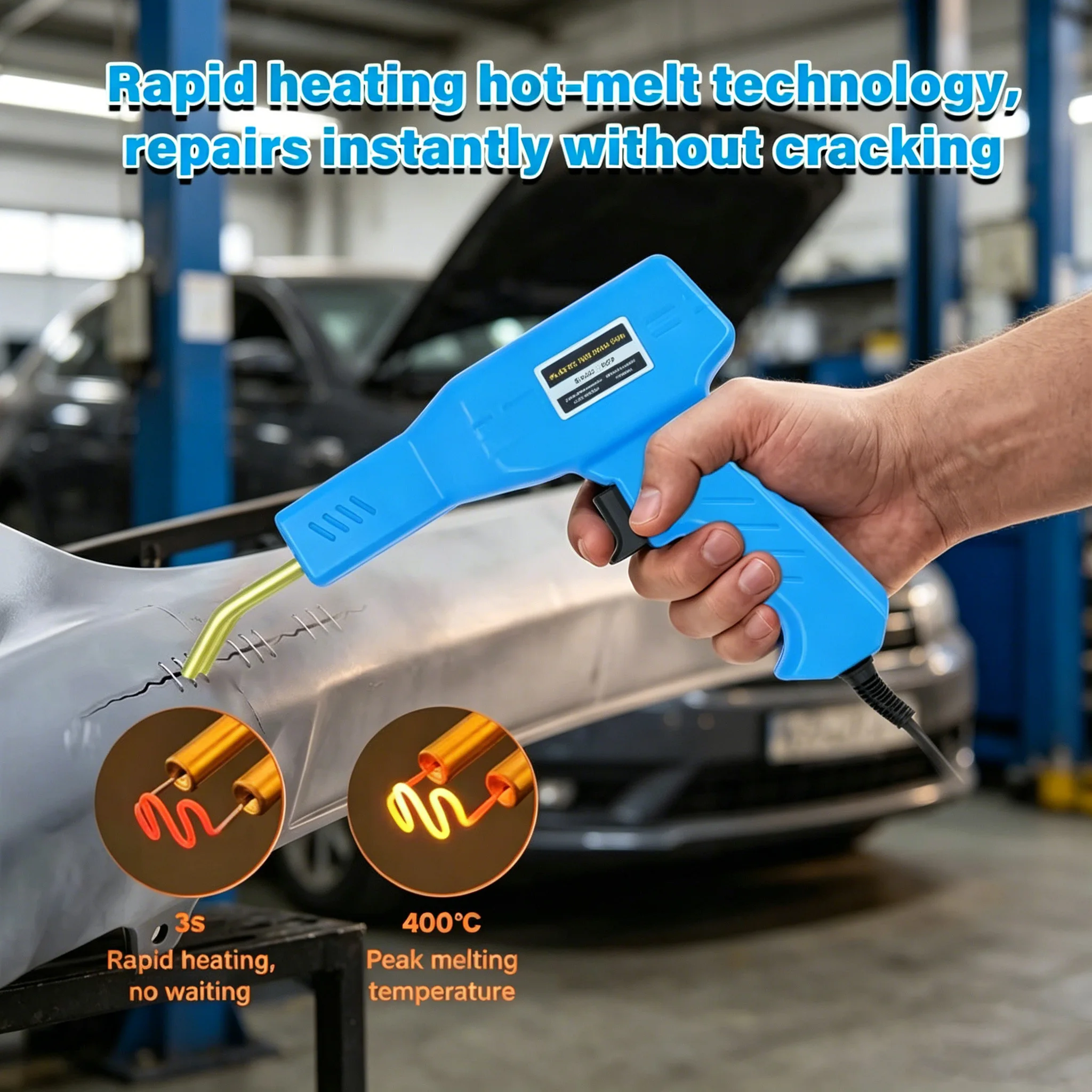

2026 New Stapler Plastic Welding Machine Bumper Repair Kit Soldering Iron For Plastic Repair Car Bumper Repair Welding Gun