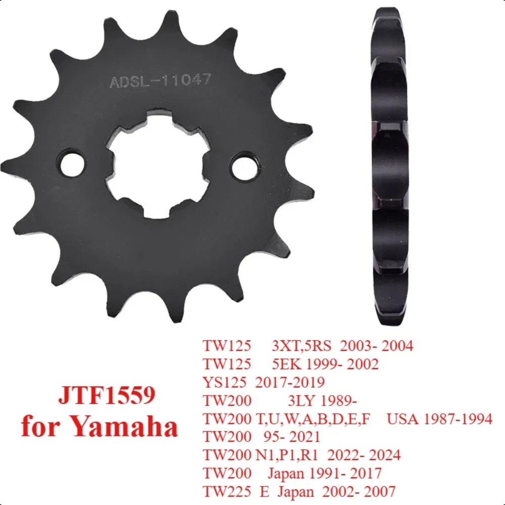 

428-15T 428 15T 15 Tooth Drive Front Sprocket Gear Wheel For Yamaha TW225E TW200 TW200T TW200G 1995-2021 2018 2019 2020 TW 200