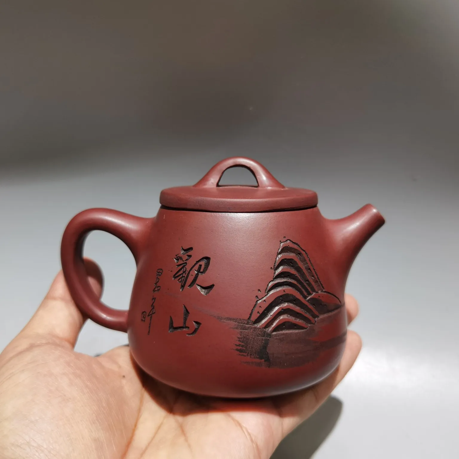 5 "الصينية ييشينغ الأرجواني الطين إبريق الشاي الطين اللوحة المشهد أنماط Shipiao غلاية إبريق الشاي الإبريق جمع الثروة الحلي