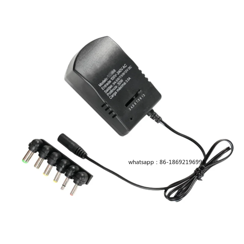 Adjustable 3V 5V 6V 9V 12V 3A 30W Power Supply Adapter 220V To 12V 3A DC 5V Universal AC DC Switching Power Supply Transformer