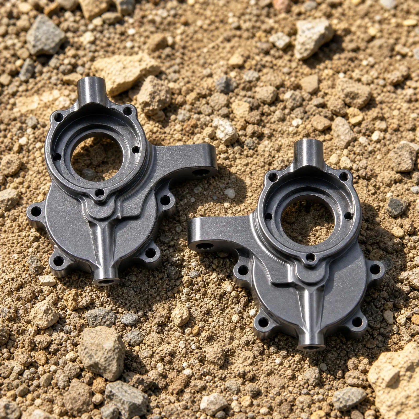 Hobby-Grade 8th Generation Front Steering Cover High Precision Hobby-Grade 8th Generation Gear Cover Titanium-Colored Finish