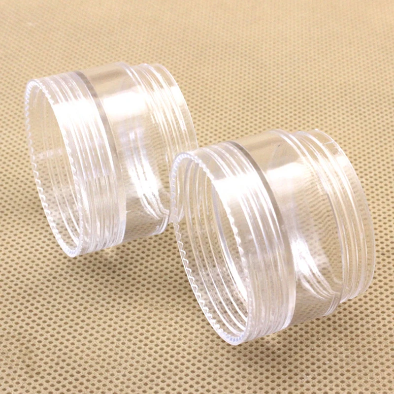 5 in 1 Klar Kunststoff Perle Lagerung Behälter Organisatoren Box Topf Gläser mit Schraube Deckel für Perlen, Schmuck, nagel Kunst, Kosmetik