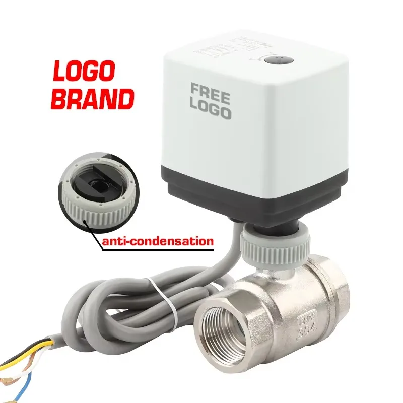

DN20 3/4 Inch Stainless Steel Solenoid Power Passive Contact Switch Type Driver Electric Ball ODM Automatic Water Shutoff Valve