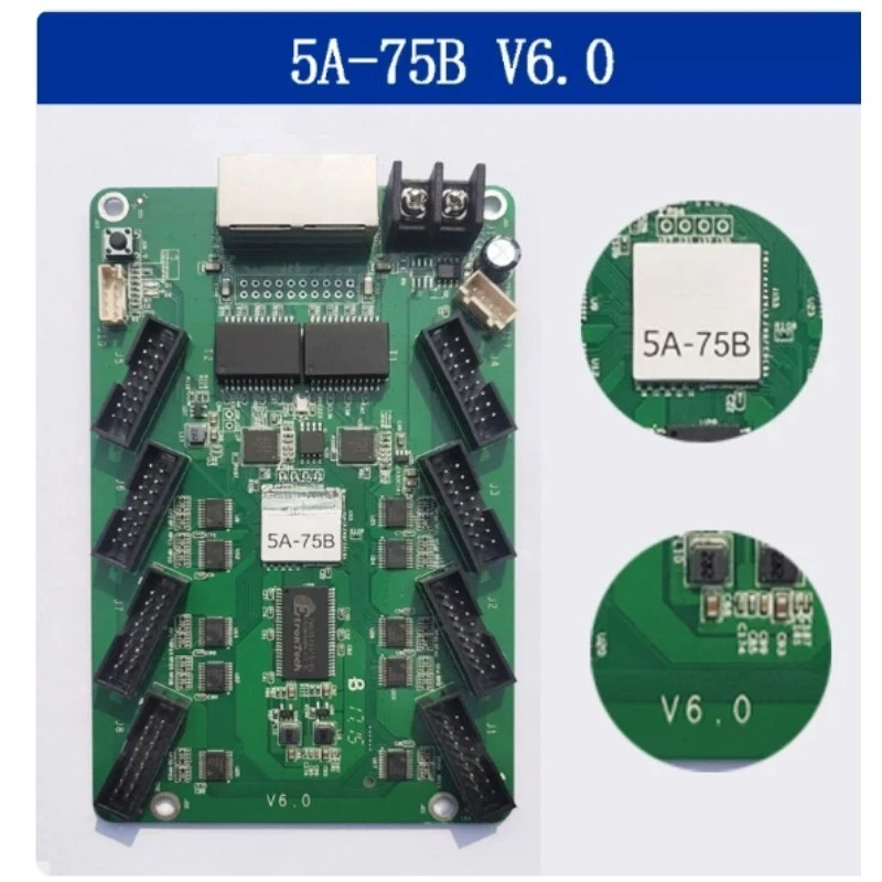 5A75B 5A75E 5A‑75B 5A‑75E Receiving Card Control Board for Full Color LED Video Wall Clear Image Display Performance