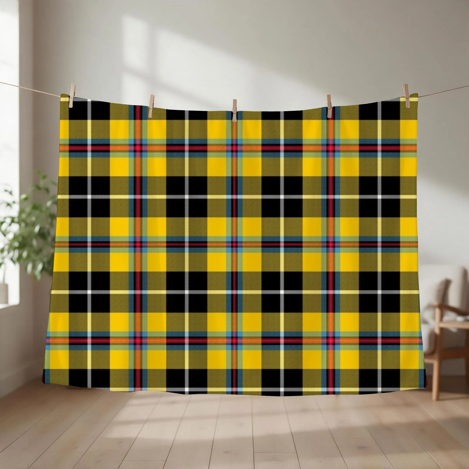 Cornish Tartan Throw Blanket Moving Loose Sofa Throw Sleeping Bag Blankets