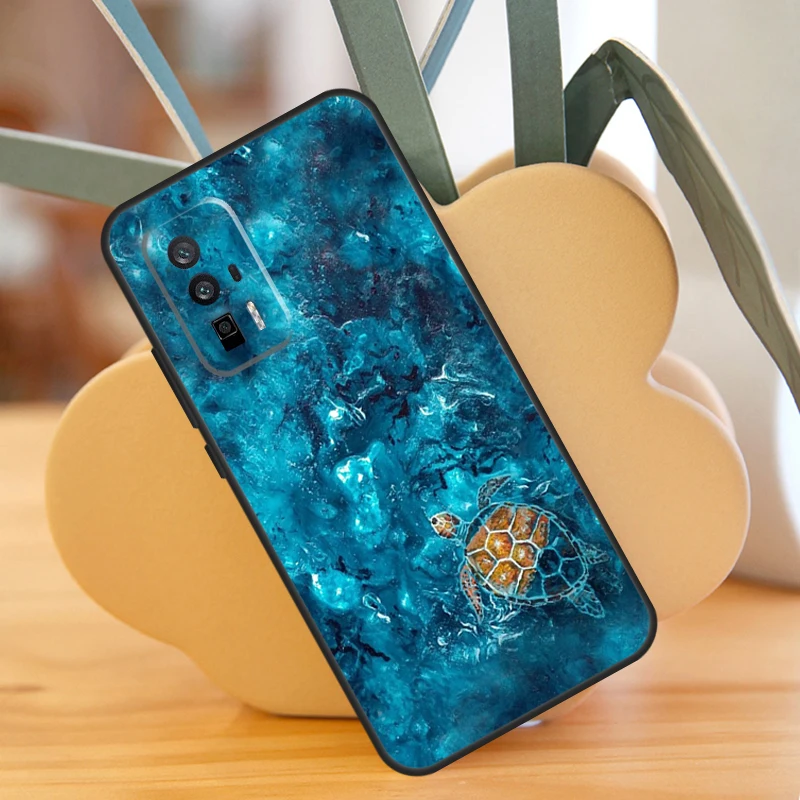 Ocean Sea Turtle Case For Xiaomi 13T 11T 12T Pro 13 14 Ultra 12 Lite POCO F6 F5 X6 Pro M6 X3 X5 M5s F3 Cover