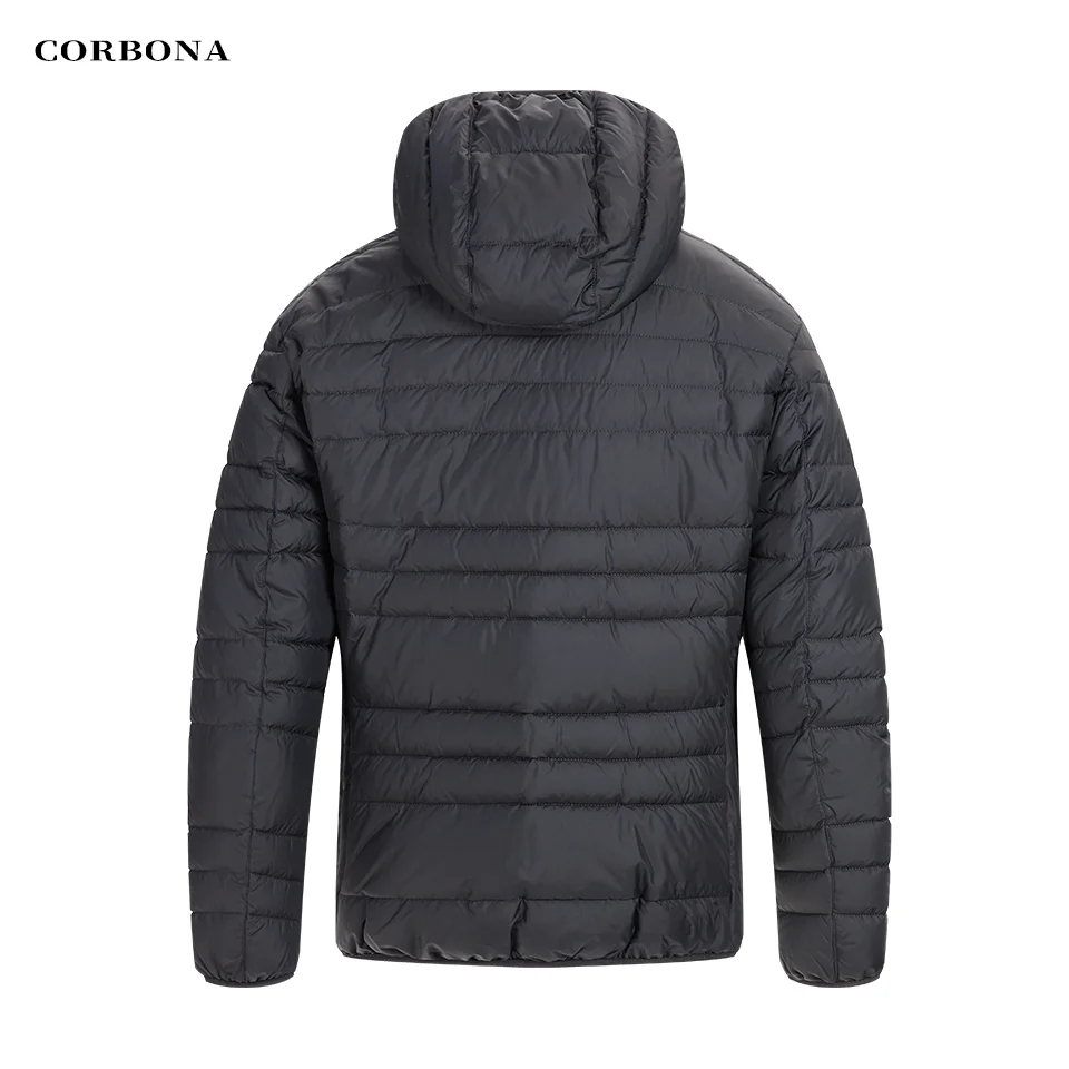 CORBONA 2023 Winter Men Coat Thick Jacket Freeze Warm Fur Detachable Hat Dad Gift Outdoor Cool Fashion Daily Casual Black Parka