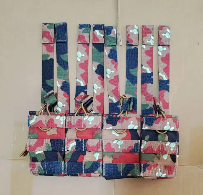 Swiss Alpenflage Camouflage 4 Magazine Pouches Red