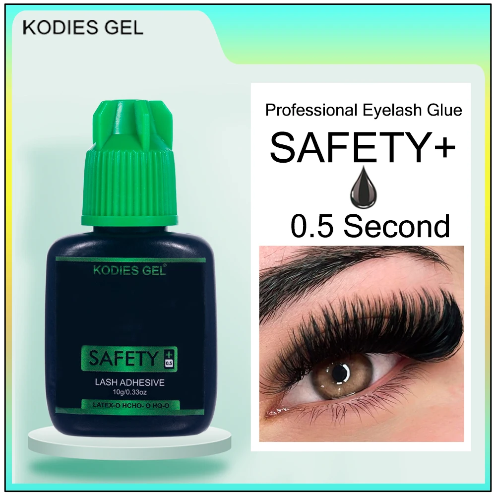 KODIES GEL 10g Eyelash Extension Glue 0.5s Fast Dry Long Lasting 50 Days Lashes Glue Supplies Safety Healthy Individual Bonder