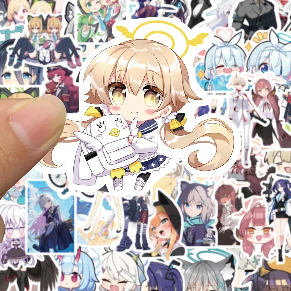 

10/30/50pcs Blue Archive Anime Game Stickers Kawaii Girls Graffiti Sticker DIY Phone Laptop Motorcycle Cute Cartoon Decals Decor