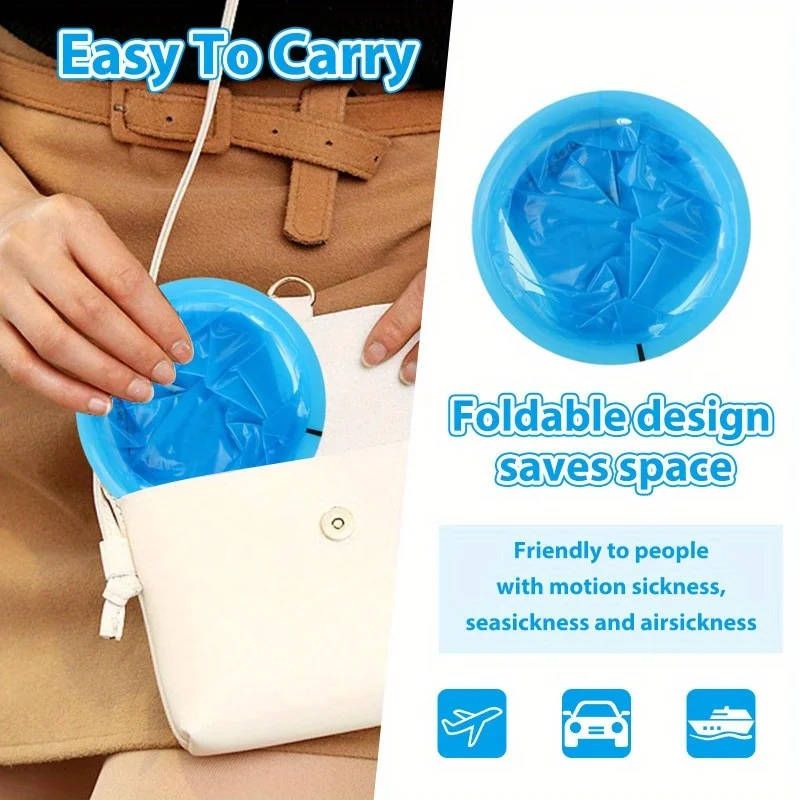 10 قطعة قارب الطائرة حقيبة القيء سيارة متعددة الوظائف حمل حقيبة السفر مكافحة القيء طقم علاج الطوارئ المتاح #4