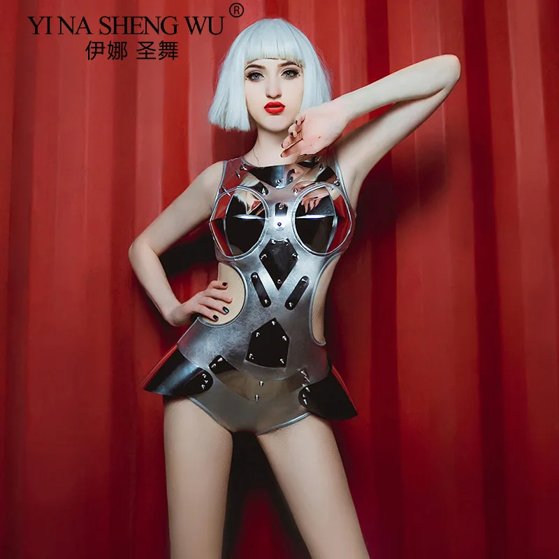 Women Silver Bodysu…