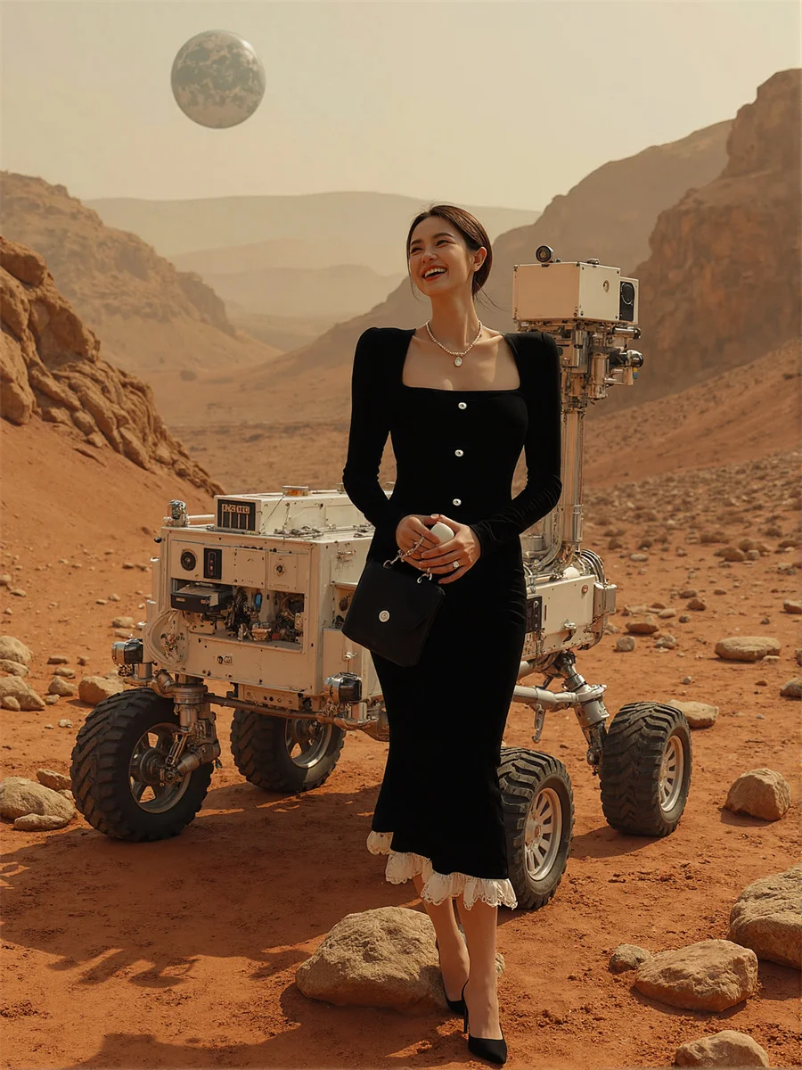 Vestidos femininos estilo coreano preto drapeado em camadas babados até o tornozelo tecido fairycore outono fantasia moda