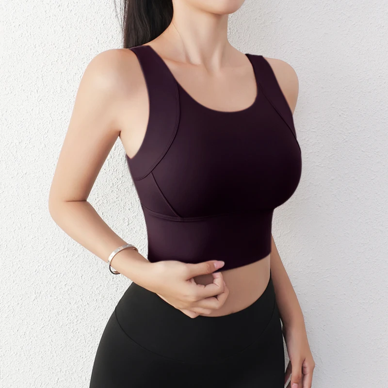 High Impact Yoga Sports Bra for Adults Running Bra with Reversible & Breathable Design Lightweight for Gym Use