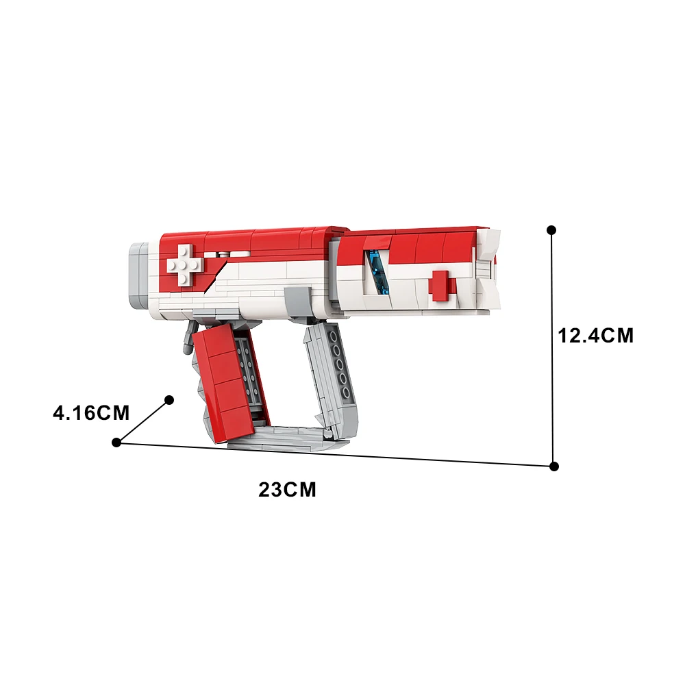 Moc apex injetor de saúde blocos de construção tiro jogo arma modelo design criativo tijolos meninos presente aniversário decoração brinquedo