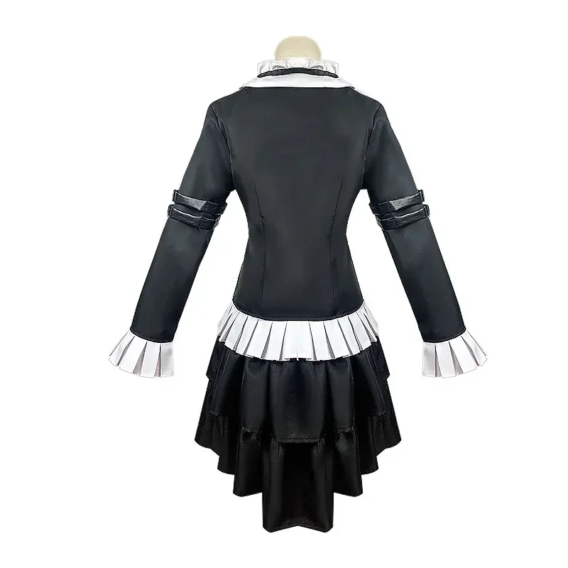 Anime FAIRY TAIL Erza Scarlet Cosplay Costume Wig Goblin Queen Maid Uniform Black Lolita Dress Hallowen Carnival Party Suit