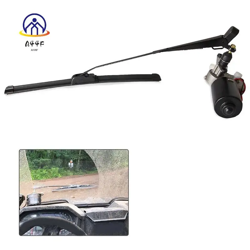 A44F-универсальный комплект электрического двигателя стеклоочистителя UTV в сборе с распылителем для Kawasaki Polaris Ranger RZR 900 Honda