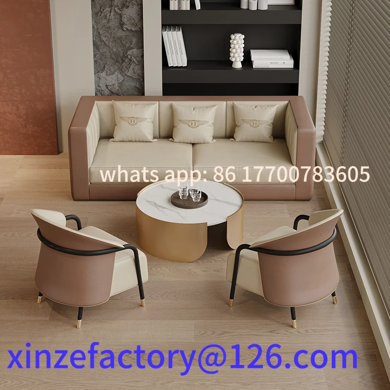 

Customizable Living Room Negotiation Table and Chair Hotel Sales Office Tea House Club Reception Room