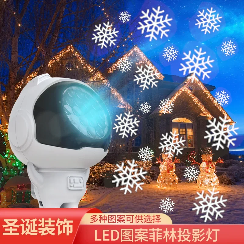 Snowstorm Pattern Rotating Projeção Luz, Fonte de Alimentação USB, Plug-in, Novo, 2024