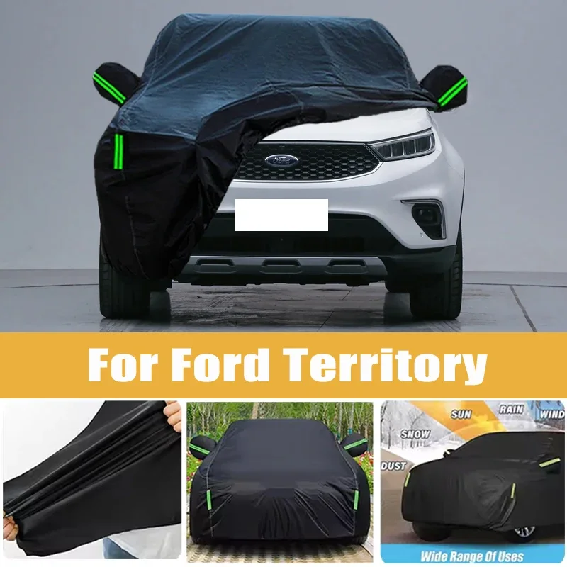 

For Ford Territory Full Car Cover Four Seasons Outdoor Sun Anti UV Rain Snow Dust Protection Oxford Cloth Accessories