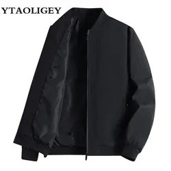 Men's 2023 Autumn Spring New Jackets Business Bomber Zipper Jacket Windbreaker Zipper Coats Military Casual Jackets Male Clothes