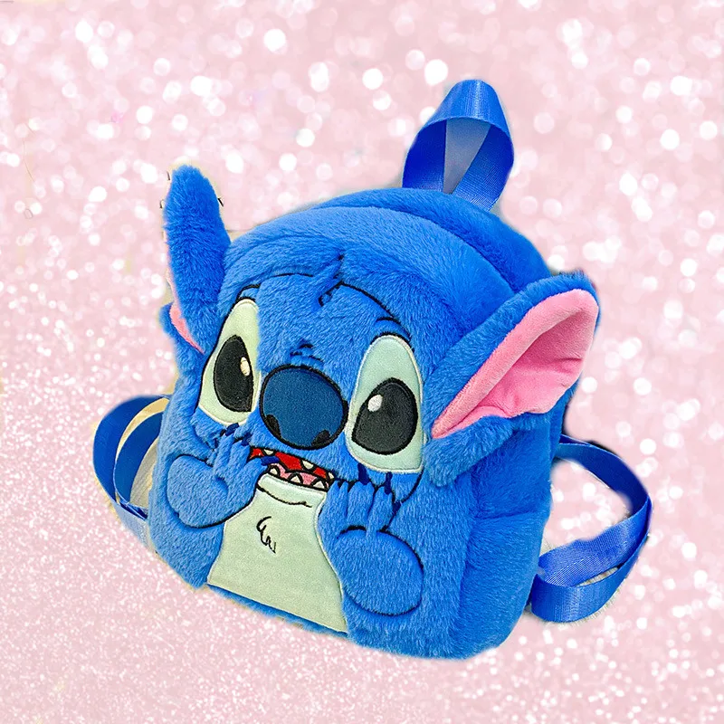 

Disney Kindergarten handbag Stitch baby Backpack New Cartoon Student Schoolbag Mickey Mouse Cute girl boy Shoulder Bag