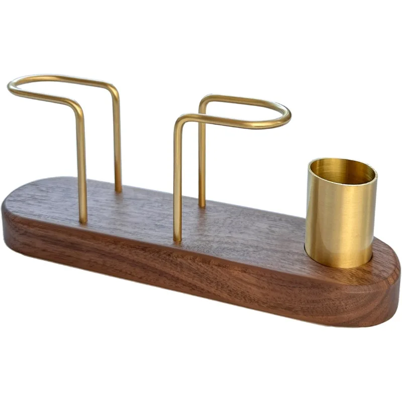 Holz Seidenpapier halter Metall Zahnstocher halter Servietten halter Geschirr Taschentuch Box Lagerung Desktop Organizer Geschirr liefern – Detail 3