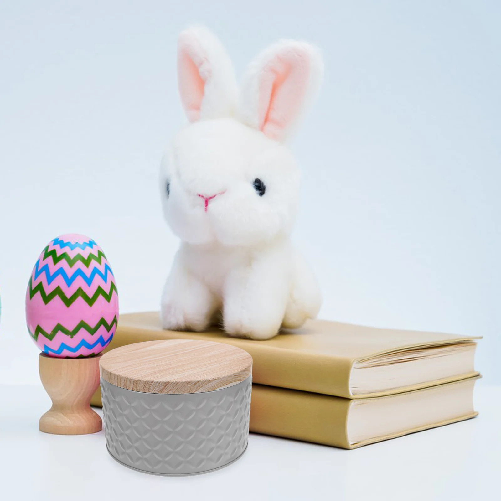 

Round Cookie Containers Airtight Lids Decorative Metal Tin Cookie Snack Jars Holiday Party Favor Boxes Storage Tins Grey