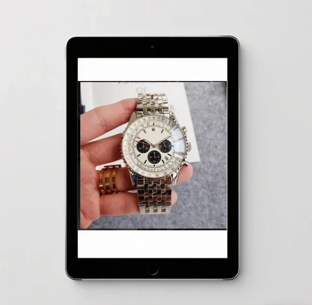 

Модные многофункциональные хронографы с автоматической датой, бутик, мужские часы из нержавеющей стали, роскошные деловые часы