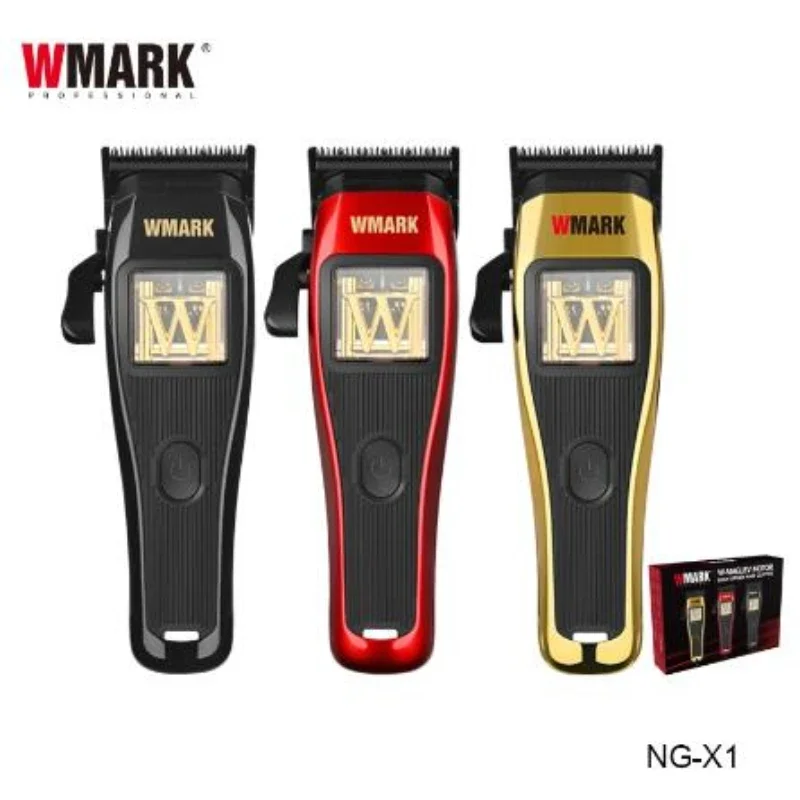 High Speed 10000RPM Hair Trimmer WMARK NG-X1 Professional Hair Clipper with Charge Base For Man Barber Haircut Machines