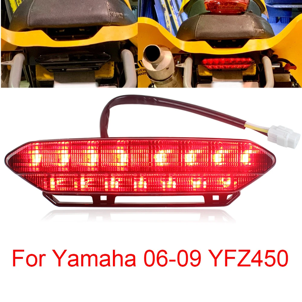 

ATV 12V LED Rear Taillight For Yamaha Raptor 700R 700 R YFZ450R YFZ450X YFZ 450R 450X 450 Running Brake Tail Lights Lamp