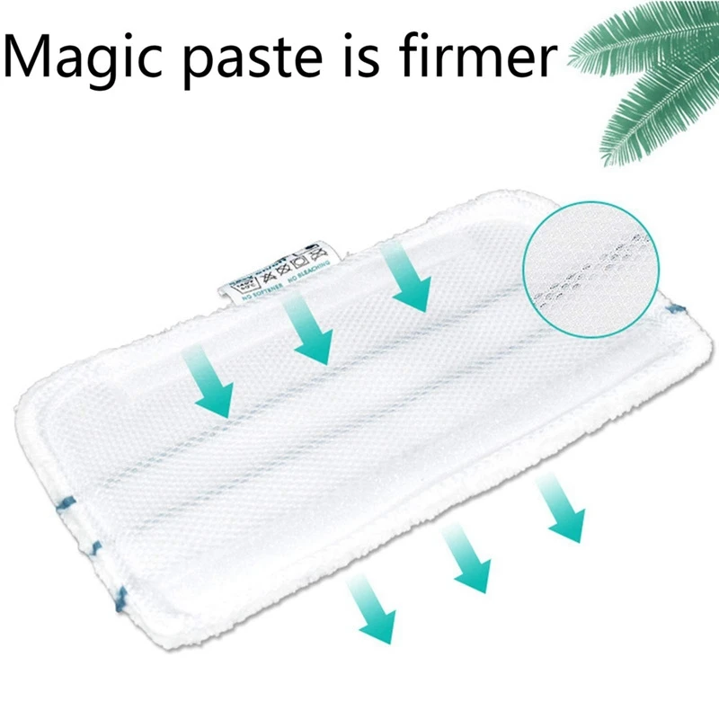 2PCS Mop Pads สําหรับ Black/Decker Steam Mop FSM1600 1610 1620 1630 ล้างทําความสะอาดได้เปลี่ยนผ้า Mopping