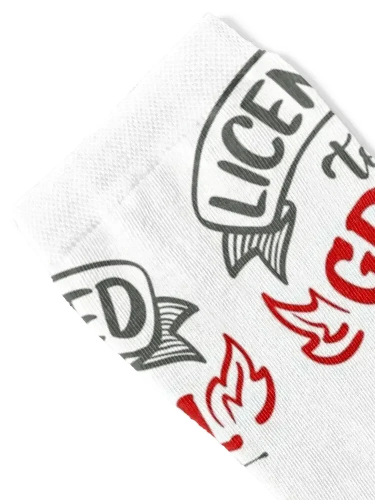 Licensed to Grill Socks colored cotton designer brand Socks Female Men's