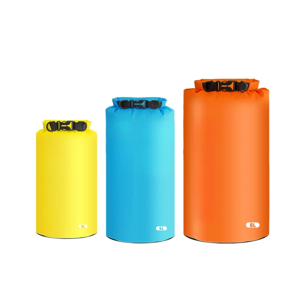 Waterproof Dry Bag Lightweight Polyester Roll Top Sealed Storage Sack For Outdoor Camping Hiking Diving Beach Travel Parts